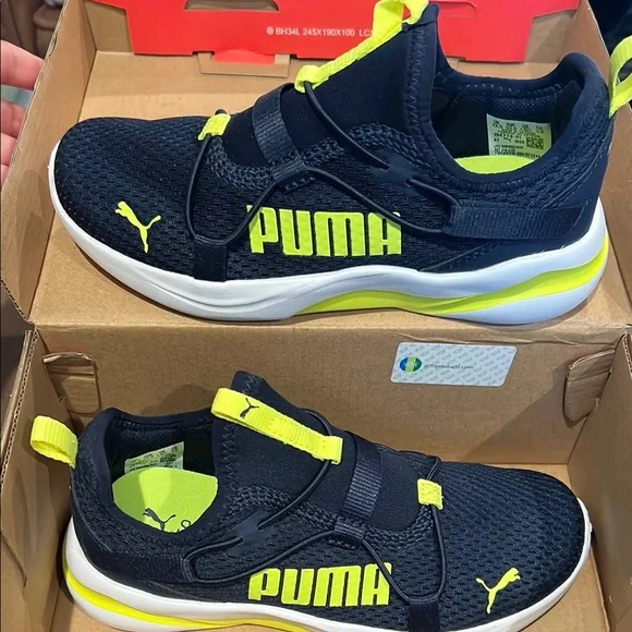 PUMA Sneakers Boy Size 1.5 C Softride Rift Pop Big Kids' Slip-On lightweight - Picture 1 of 4